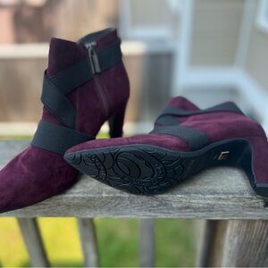 Elegant Burgundy Ankle Boots